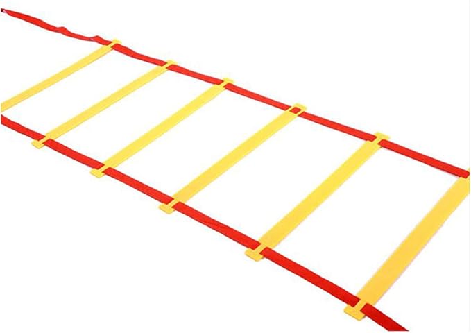 Fitness Agility Ladder Training Equipment, Improve Coordination, Speed, Develop Explosive Power, Strength and Better Footwork,6/8/10/12/14 Rung Agility Ladder + Carry Bag
