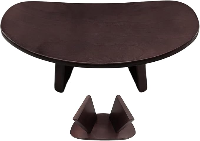 Meditation Kneeler Stool – Wooden Prayer Seat, Low Profile Yoga Bench, Supportive Comfort Design | Stable Base Craft, Calm Postures Aid for Buddhist Practice Mindfulness Rituals