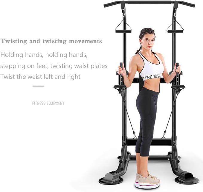 Mad Hornets Pull-Up Bars & Squat Bar Power Tower Dip Stands Strength Training for Home Gym