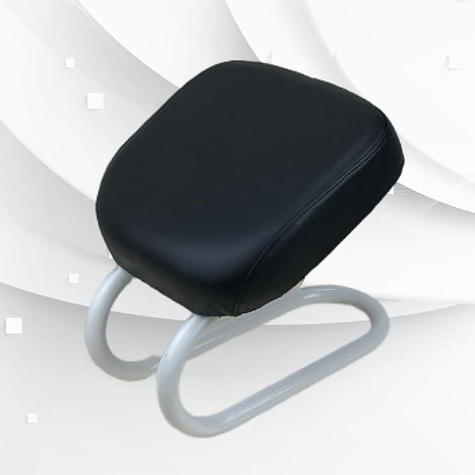 Colaxi Meditation Stool for Adults, Meditation Bench Kneeling Stool, Ergonomic Portable Chair with Anti Slip Cover, Adjustable Prayer Bench Seat for Home Studio Praying Yoga, Style D Black