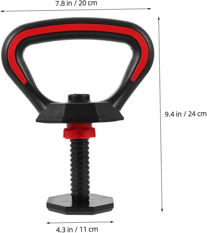 Milisten Adjustable Kettlebell Handle Set Ergonomic Powder Coated Kettlebell Equipment for Strength Training and Fitness Workouts
