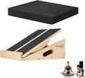 Yes4All 2-in-1 Professional Wooden Balance Boards & Slant Board, 400 lb Adjustable Incline Slant Board for Squats, Balance Boards for Adults + Engineering Wood Slant board & Balance board (2in1)