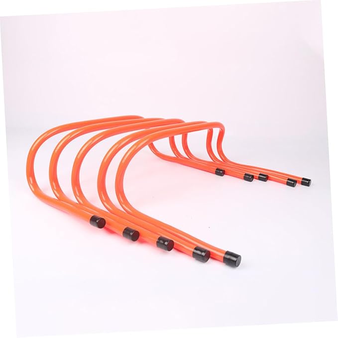 BESTYASH 2pcs Wear-Resistant Plastic Agility Hurdles 15cm Height Training Accessory for Youth Soccer and Running Speed Agility Drills