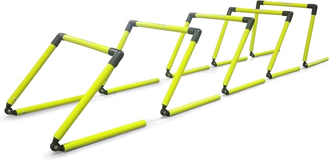 Rugged Soccer Step Training Hurdle Adjustable - Set of 10
