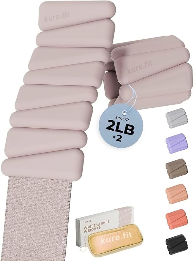 Pilates Weight | Wrist & Ankle Weights for Women | Weighted Bangles | 1LB/ 2LB Each (Set of 2)