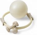 Pilates Prop Kit for Home Workouts- Includes Pilates Ring, Pilates Ball and 2.2 lb. Dumbbell Set