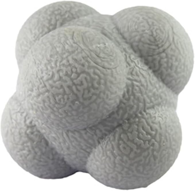 AIRLAXER Reaction Ball,Reflex Ball for Hand Eye Coordination Training,2.83 inch,Pack of 3-Orange,Yellow,Grey.