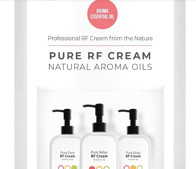 Pure Body RF - Conductive moisturizing Cream with Grapefruit and Lemon Essential Oils Enhance The Aromatherapy Effect for Body Detox. Suitable for Both Manual and RF Massage | Made in Korea