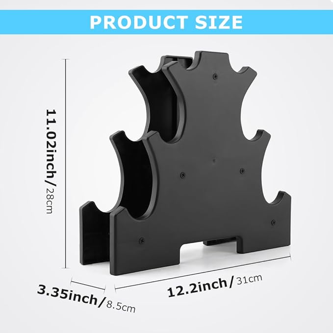  Weight Rack for Dumbbells, Dumbbell Rack Stand Only, Compact A-Frame Dumbbell Holder, Multilevel Weight Storage Organizer for Home Gym Workout