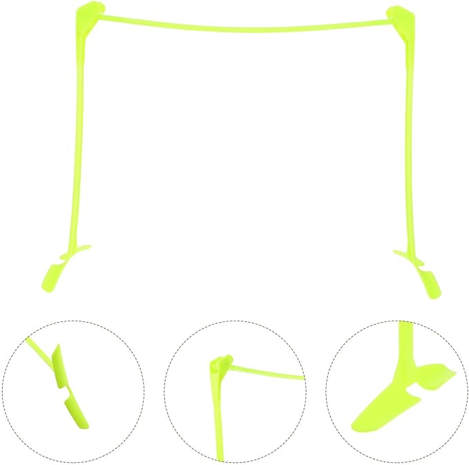 STOBAZA Adjustable Foldable Football Speed Hurdle 3-Level Height Agility Training Equipment for Athletes Soccer Speed Drills – Green Plastic