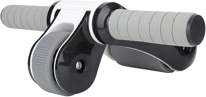 2 Wheels Ab Roller Wheel, Abdominal Muscle Exerciser, Dual - Wheel Core Trainer with Knee Pad for Home Gym, Stable Aluminum Alloy Frame, Foldable Design for Full - Body