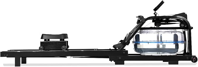 Goplus Water Rowing Machine Dual Track Adjustable Resistance with LCD Display and Large Weight Capacity for Home Use