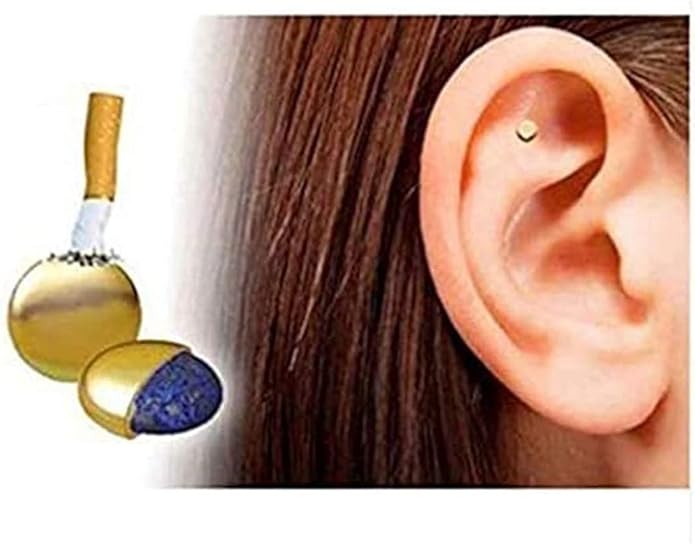 2PCS Magnetic Therapy Quit Stop Smoking Smoke Magnet Magnetic Therapy Ear Auricular Loss Weight Acupressure for Women Men