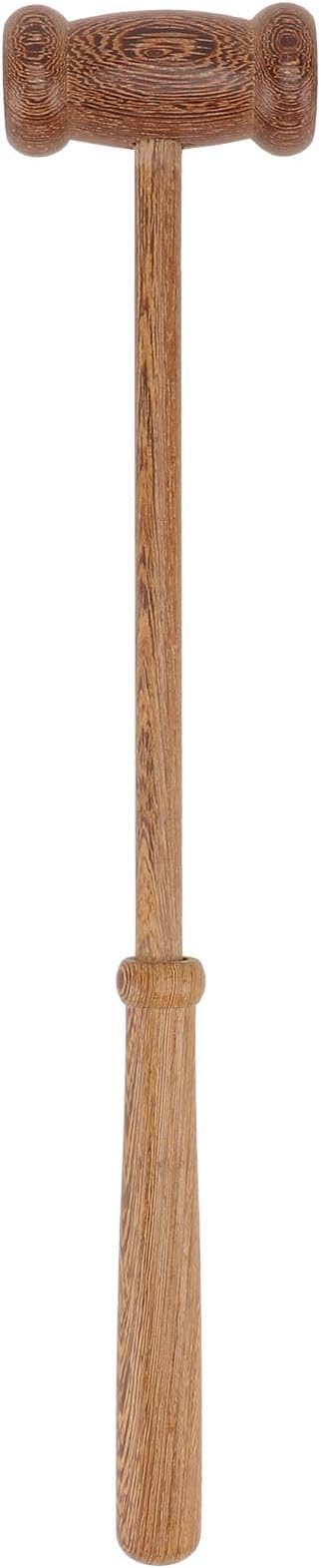 Back Massager Handheld Wooden Massage Hammer for Body Pain Relief Neck Shoulder Leg Feet Relaxation 15.74 Inch Long Handle Tool