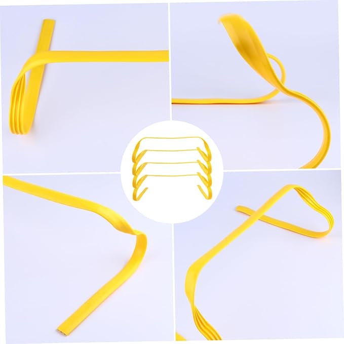4Pcs Soccer Training Hurdles Height Agility Barriers for Speed Agility Training Ultra Stable Base for Outdoor Use for Football Basketball and Track Sports