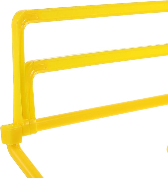 Didiseaon Adjustable Height Soccer Agility Hurdles Set with Metal Frame Portable Speed Training Equipment for Athletes Football Soccer Footwork Drills