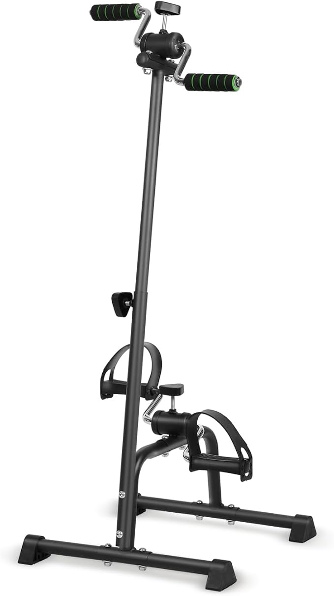 Home Elderly Exercise Bike Adjustable Arm Leg Knee Scooter Upper and Lower Extremity Rehabilitation Machine Low Impact Whole Body Exercise Equipment