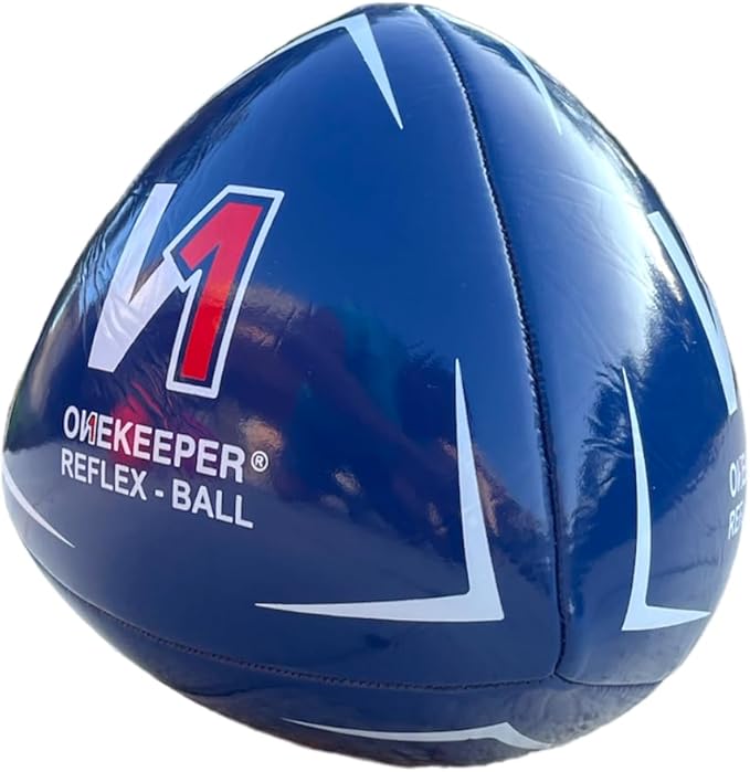 ONEKEEPER Soccer Reflex & Reaction Ball - White, Orange, Blue, Pink, and Fluo Yellow, Agility and Coordination Training for Kids and Juniors (Pump Not Included)