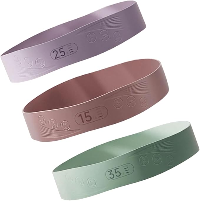 Exercise Strap for Pilates High Elastic Silicones Band Printed Movement Guide Wide Multiple Color Strength Option Printed Exe