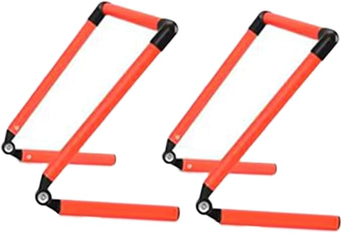 2X Adjustable Agility Training Hurdles, Foldable Speed Training Equipment for Jumping and Running