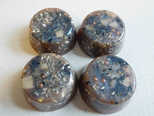 Red/Blue.gp Small Tower Buster Crystal Orgone Generator Energy Accumulator 528Hz/7.83Hz/Advance Harmonics Many Beautiful Ingredients and Colors!! (Red/Blue.gp)