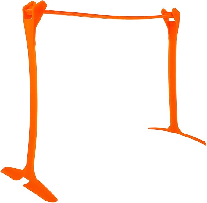 Veemoon Adjustable Soccer Agility Hurdles Training Equipment Foldable Orange Plastic Frame, 3-Level Height and Adults Football Speed and Footwork Drills