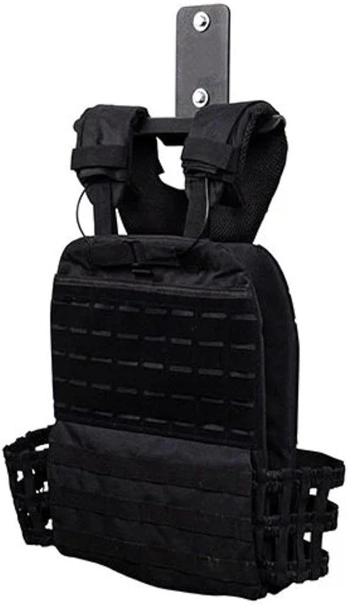 Wall Mount Weight Vest Hanger Gym Storage Rack Heavy Duty Sturdy Carbon Steel Garages Accessories Simple Wall Mount Bracket