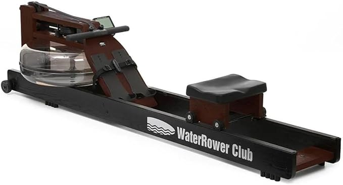 WaterRower Club Rowing Machine with S4 BLE Monitor | USA Made Water Rower | Original Handcrafted Erg Row Machine for Home Use & Gym