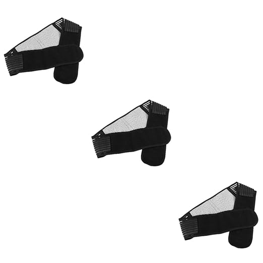 NOLITOY 3pcs Elastic Self-heating Lumbar Brace Magnetic Therapy Back Support Double Pull Straps Back for Surgery (size)