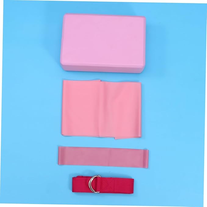 UPKOCH Yoga Block Set Yoga Mat Straps Included Latex Pull Towel Stretch Band Resistance Ring Set