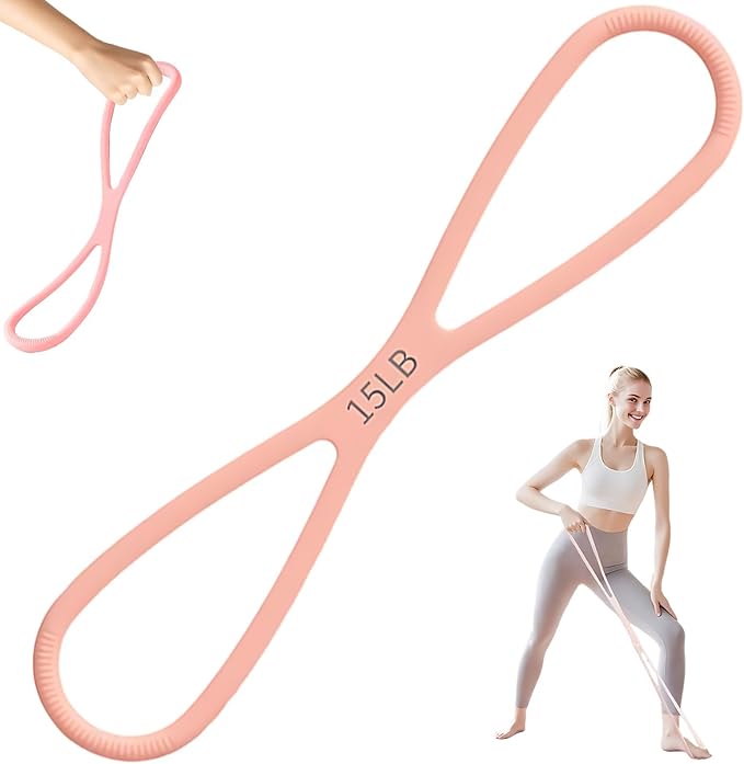 2026 New Figure 8 Resistance Bands with Handles | 3-Level Strength Training Bands for Women & Men | Ideal for Arm, Back, Shoulder Workouts, Yoga & Pilates