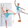 Dance, Cheerleading and Figureskating Trainer Stretching and Balance, 2 Pc. Set, Stretching, Disc Core Board and Flexibility Equipment Strap for Dance, Gymnastics, Turning, Stunt
