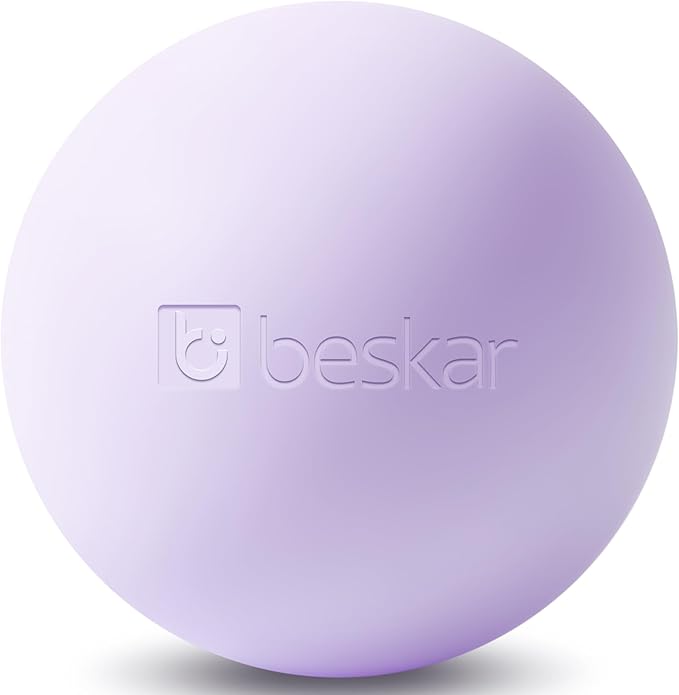 Massage Lacrosse Balls for Myofascial Release, Trigger Point Therapy and Yoga Therapy, Foot Massage Ball to Relieve Plantar Fasciitis Purple