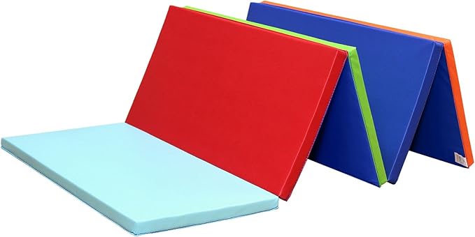 Gymnastics Mat Folding Stretch Mats 75"x31"x1.2" Exercise Muscle Training Children Play Horizontal Bar Mat Yoga Sports Soundproof Home Use