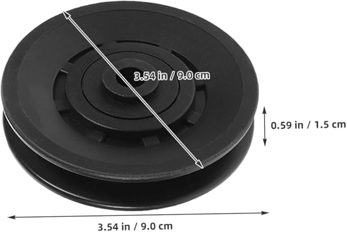 6pcs Gym Pulley System for Weight Lifting Exercise Cable Attachment Bearing Wheels Fitness Equipment Accessory for Strength Training and Workout