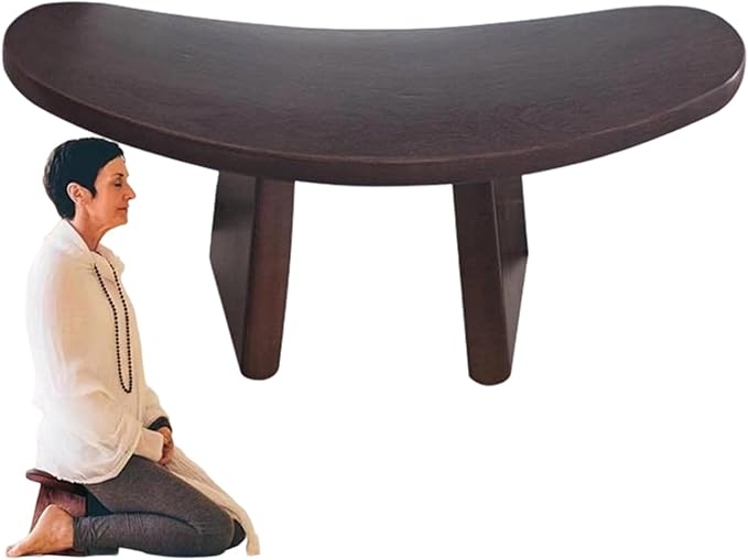Meditation Bench,Foldable Wooden Chair - Meditation Kneeling Bench | for Yoga Traveling Home Worship Mindfulness Women Men Teens
