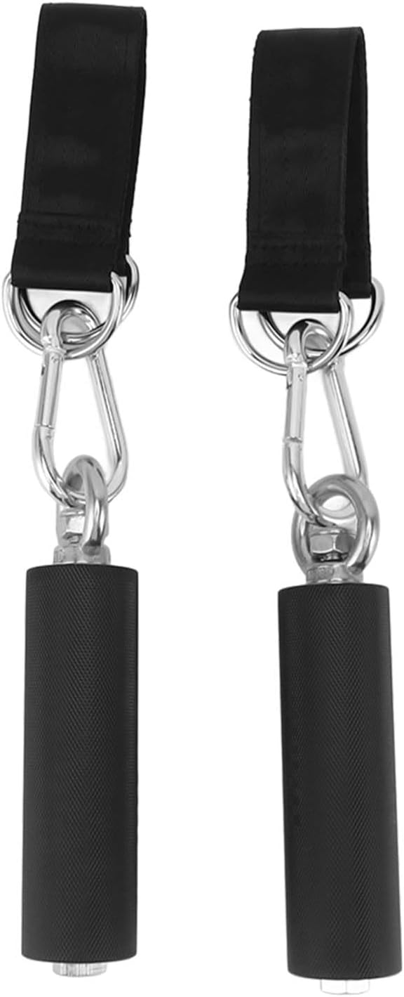 Pull Up Handle Cable Attachment with TPR Rubber Coated Grip, Anti - Slip Weightlifting Gym Equipment Handle - Comfortable Strength Training, Portable Fitness Accessory for Home o