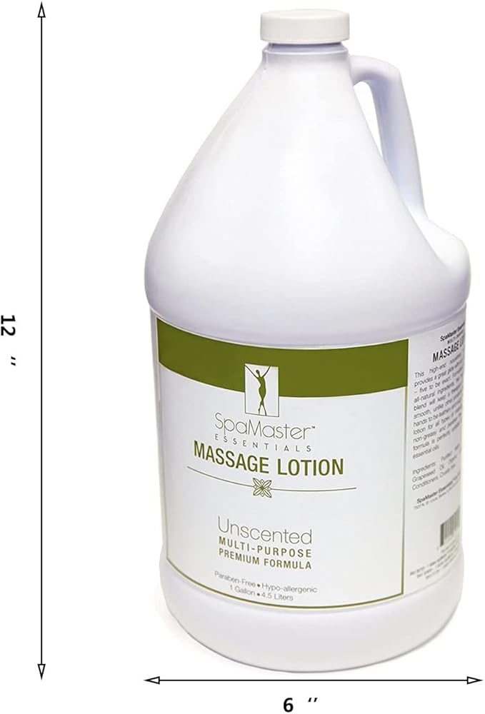 Master Massage Equipment Massage Lotion for Massage Therapy, 1 Gallon Bottle (1)