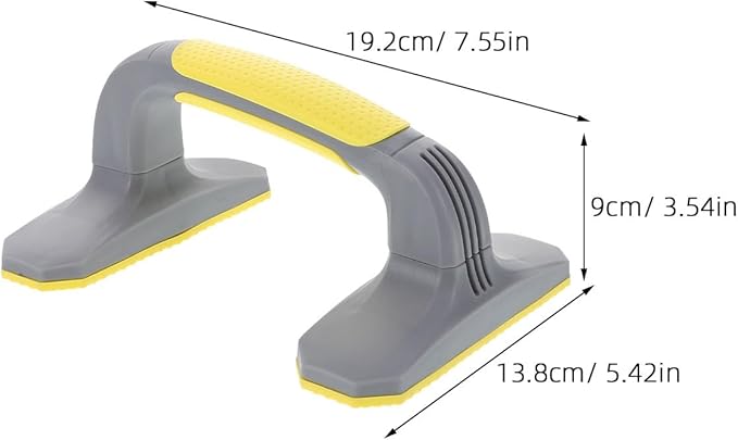 Push Up Bars and Strength Training Pushup Stands, Anti-Slip Soft Plastic with Bottom Pads, Portable Home Gym Equipment for Floor Workout and Muscle Fitness Training