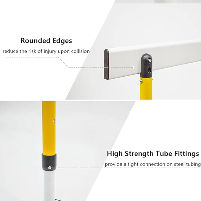 Adjustable Height Hurdle, Detachable Track and Field Equipment for Speed & Agility Training