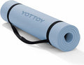 YOTTOY Yoga Mat，Extra Thick Yoga Mat (1/2inch),Professional TPE Exercise Mat,Non-Slip Workout Mat for Yoga, Pilates, Fitness, Barefoot Workouts, Home Gym Studio with Strap