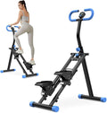 Folding Stair Stepper for Home, Vertical Climber Exercise Machine with Adjustable Handlebars & Monitor, Compact Full Body Cardio Climber for Apartment, 265 lbs Capacity