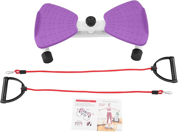 Waist Twister Machine Exercise, Adjustable Exercise Twist Board Twist Board for Exercise, Noiseless Ab Twister for Home Gym Equipment, Anti-Slip Home Gym Workout Equipment for Women Belly Fat