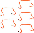 5pcs Lightweight Football Training Hurdles Rack for Agility and Flexibility Training Orange for Athletes to Speed and Performance