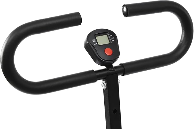 Squat Assist Trainer, Adjustable Squat Machine Trainer Rowing Machine, Foldable Ride & Rowing Machine with LCD Display, 264LBS Loading Capacity for Glutes & Legs Workout, Black