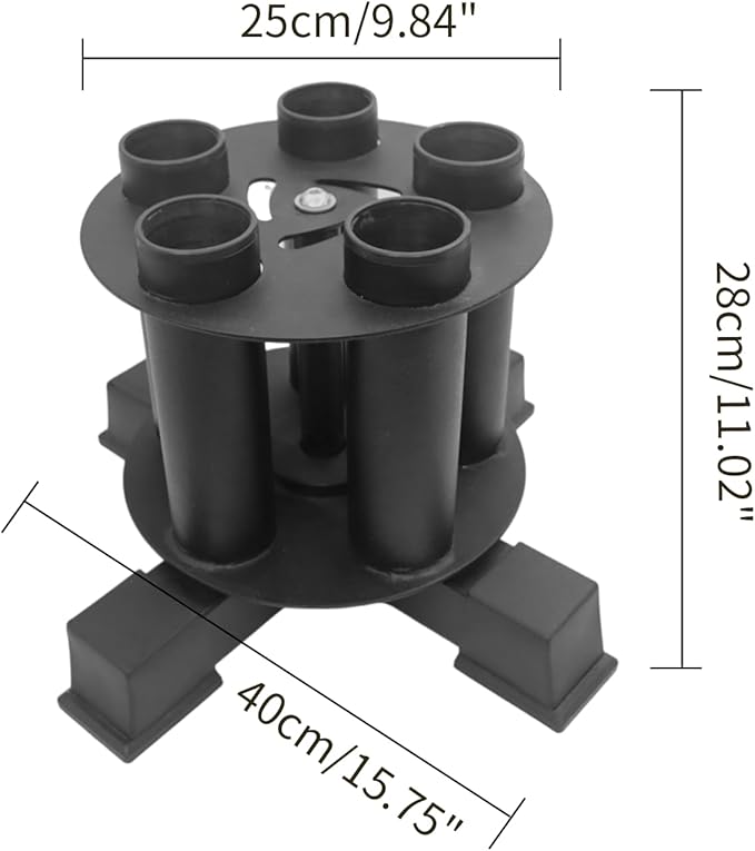Olympic Barbell Holder Barbell Storage Olympic Bar Holder, Fit for 2" Olympic Bars, 360-degree Rotation Weight Bar Holder Home Gym Organizer