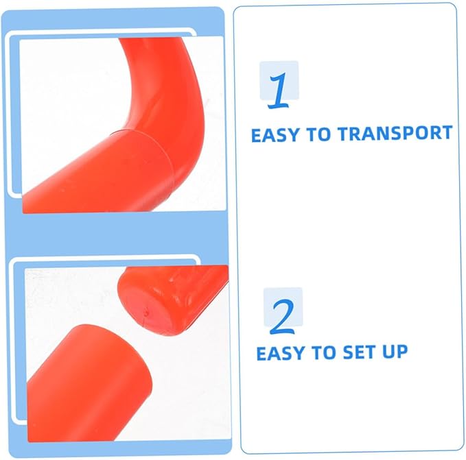 4pcs Agility Hurdles Portable Lightweight Training Equipment for Preschool PE Class Indoor Outdoor Sports Team Activities Material