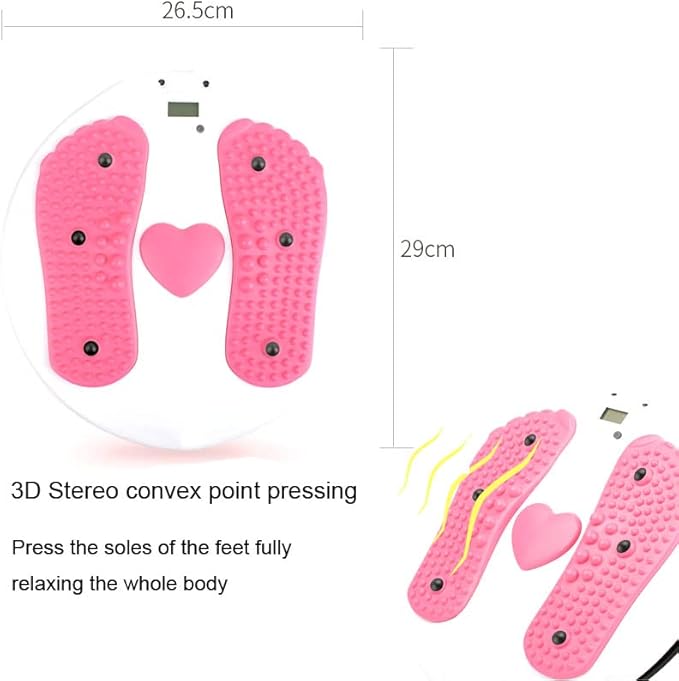 Waist Twister Board for Exercise Waist, Intelligent Magnetic Massage Waist Disc with Counting Display Load Bearing Pressure Rotating Board
