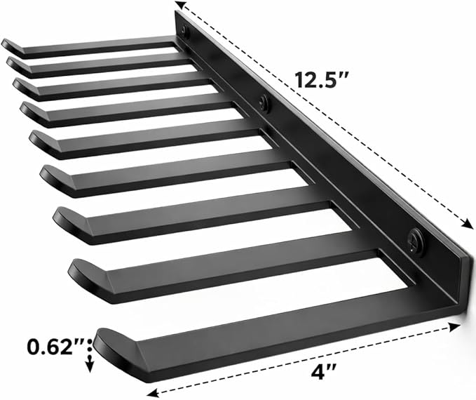 Wall Mounted Home Gym Equipment Storage Rack for Resistance Bands, Cable Attachments, Lifting Belts, Jump Ropes and Chains