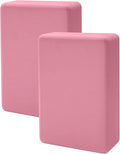 2 Pack Yoga Block, Premuim EVA Foam Block, Durable Non-slip Exersice Block for Yoga, Pilates, General Fitness, Stretching, Toning Workouts and Meditation
